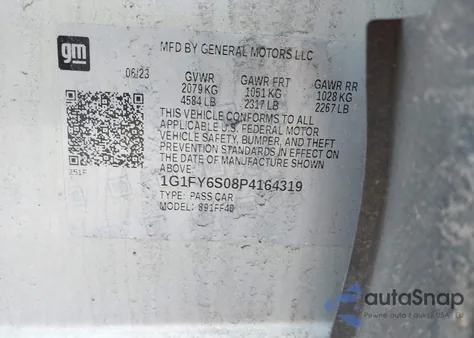 2023 Chevrolet Bolt Euv Fwd Lt z USA, uszkodzony, nr VIN 1G1FY6S08P4164319